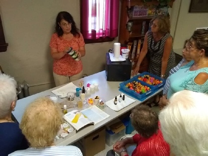 soap making at the Fitchburg Senior Center