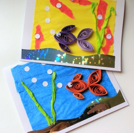 Quilled Goldfish Greeting Card Workshop