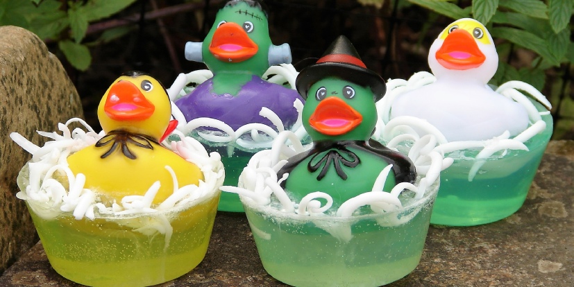 halloween rubber duckie soaps