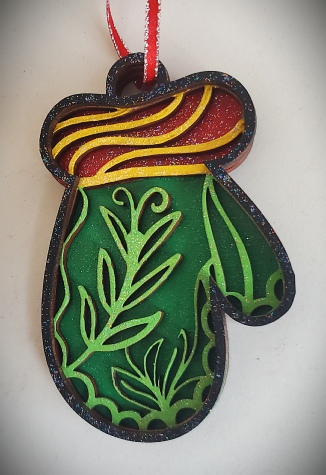 Mitten Layered Ornament Workshop